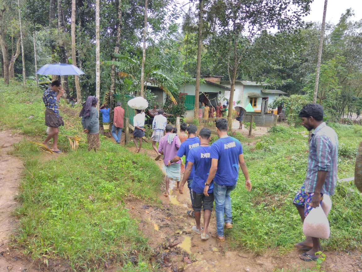 Flood Relief by Ayudh at Wayanad