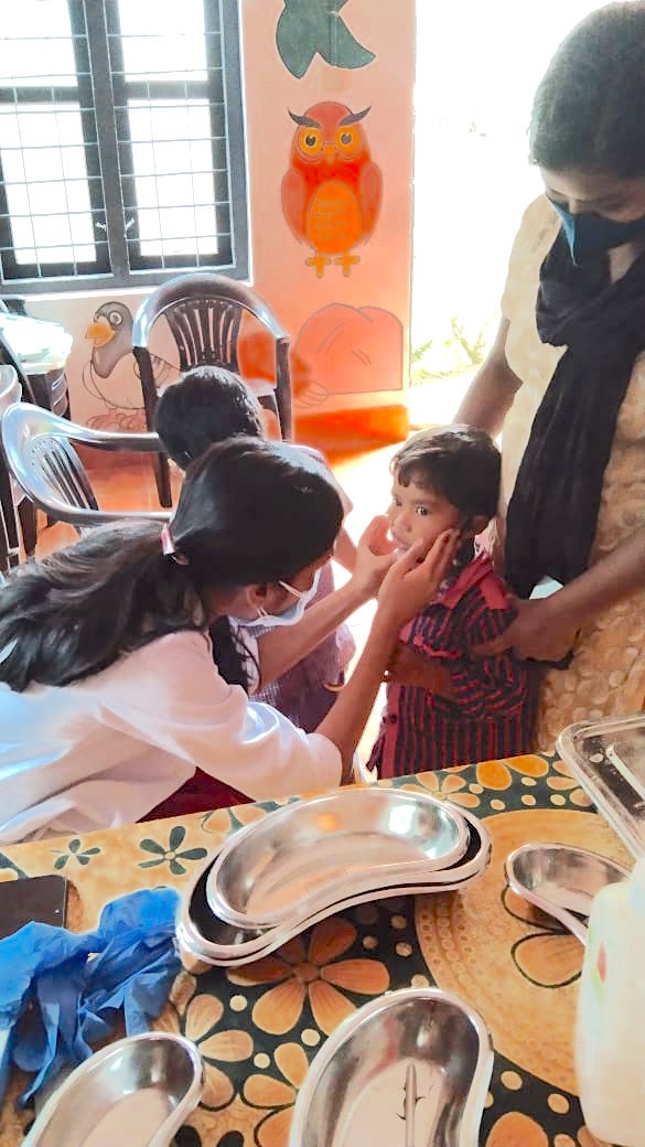 Dental Care of Tribal Children at Colonies