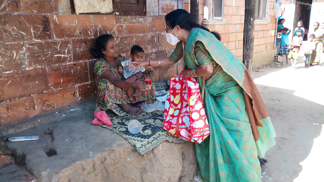 Distribution of Food Products, Masks and Mosquito Repellents in Tribal Colonies